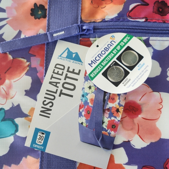 NEW Arctic Zone Insulated Tote, floral multi NWT - Picture 4 of 4